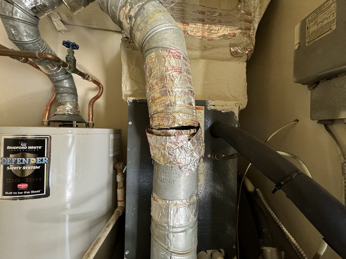 Water heater and mechanical room inspection